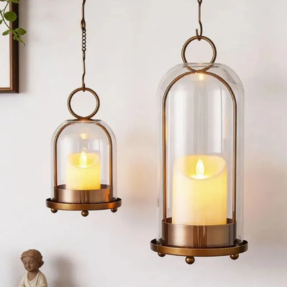Glass Dome Candle Lantern