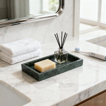 Green Marble Rectangular Tray