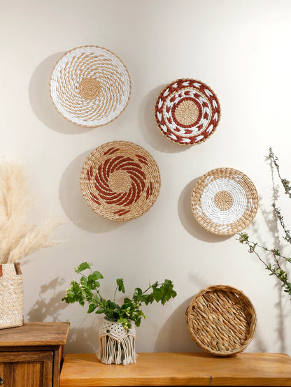 Woven Seagrass Wall Basket
