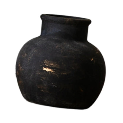 Wabi-Sabi Ceramic Jar Vase