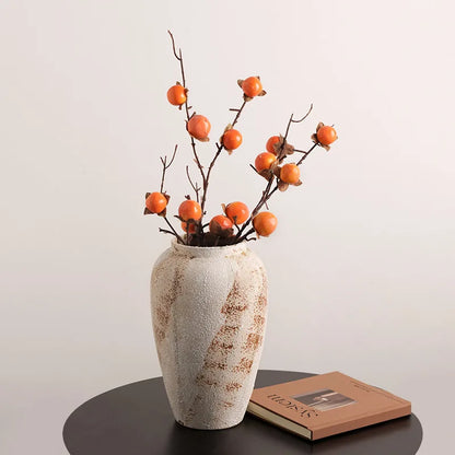 Mottled Wabi-Sabi Ceramic Jar Vase