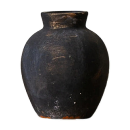 Wabi-Sabi Ceramic Jar Vase