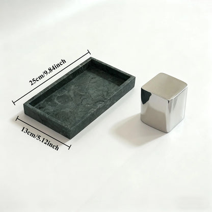 Green Marble Rectangular Tray