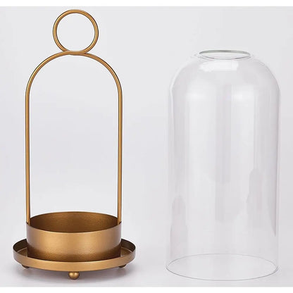 Glass Dome Candle Lantern