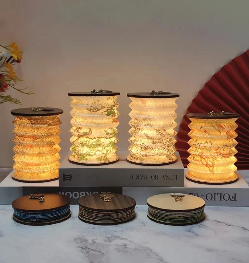 Folding Paper Lantern Table Lamp
