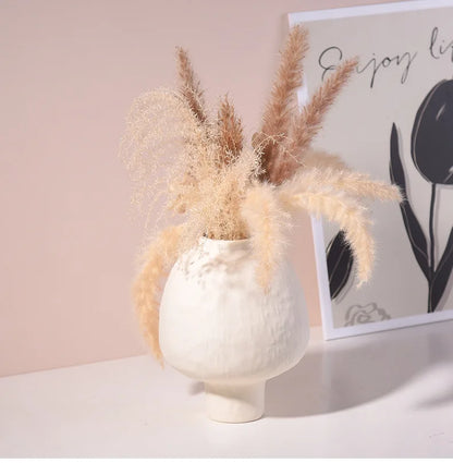 Handmade Stoneware Pedestal Vase