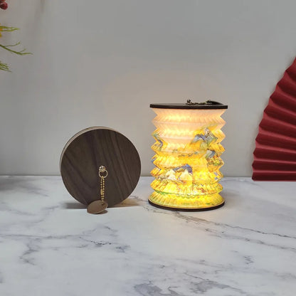 Folding Paper Lantern Table Lamp