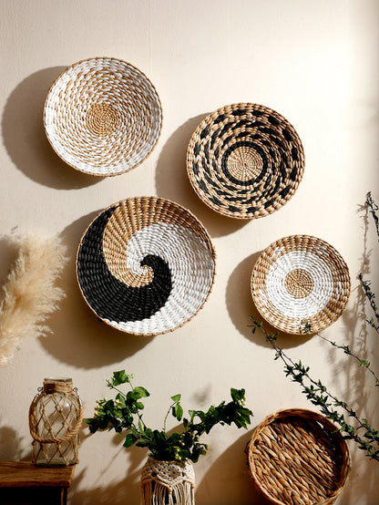 Woven Seagrass Wall Basket