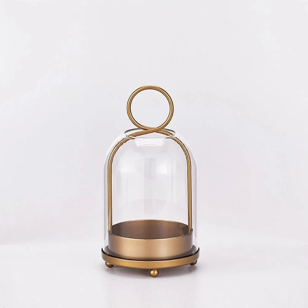 Glass Dome Candle Lantern