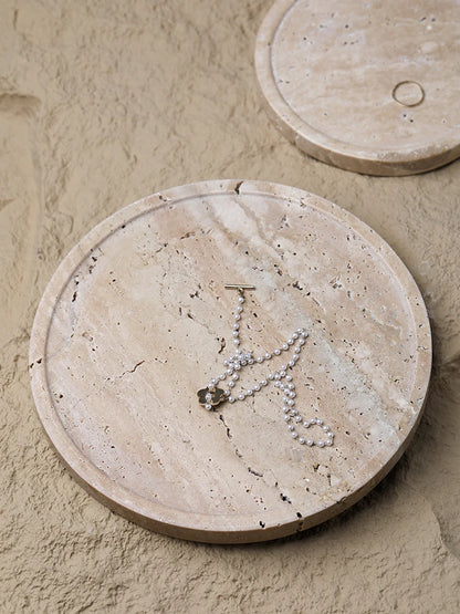Natural Travertine Stone Vanity Tray