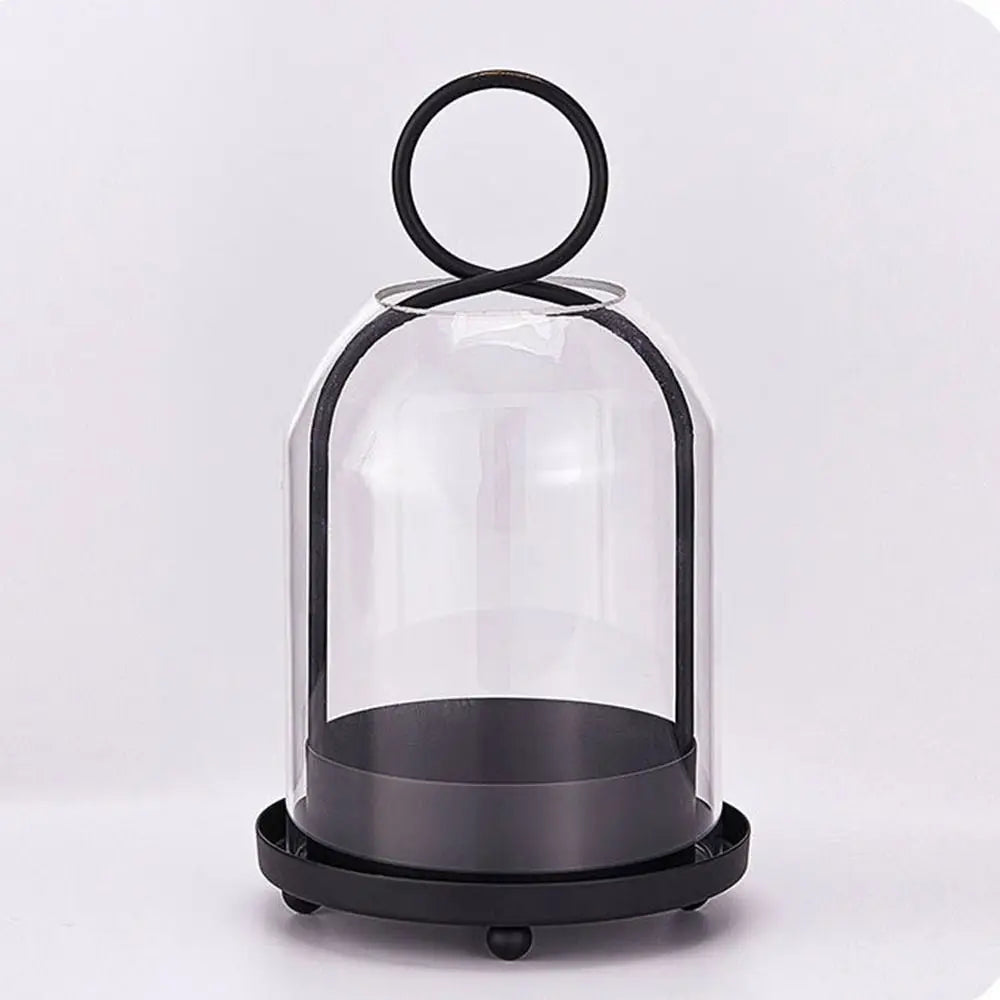 Glass Dome Candle Lantern
