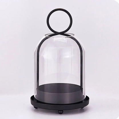 Glass Dome Candle Lantern