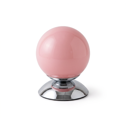 Glass globe table lamp – Flamingo, on a white background